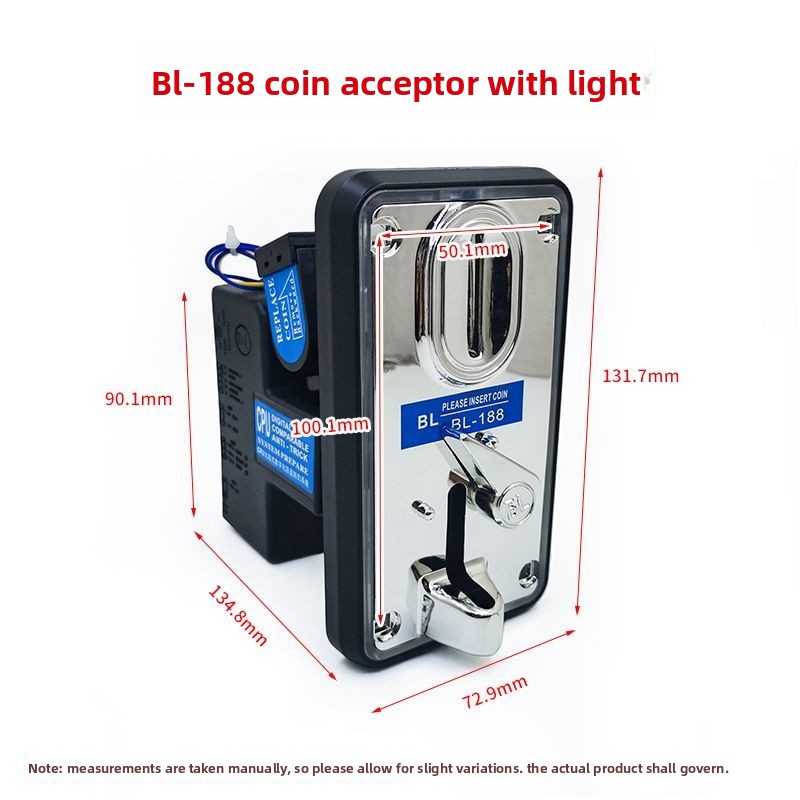 Coin Operated Kiddie Ride - Aceptador de Monedas BL188 con Luz