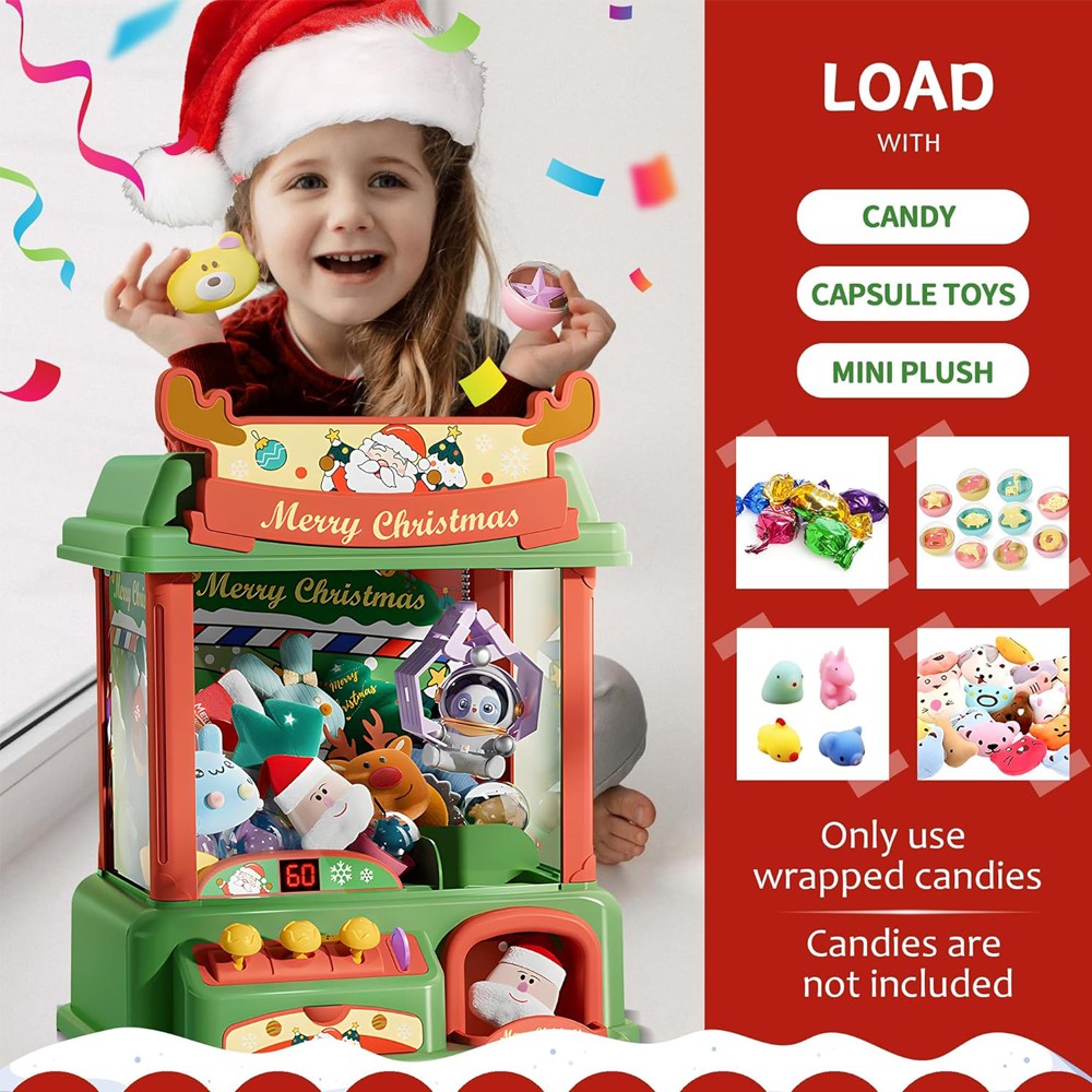 Máquina de garra de Navidad pa - Candy Vending Machine reseña y precio