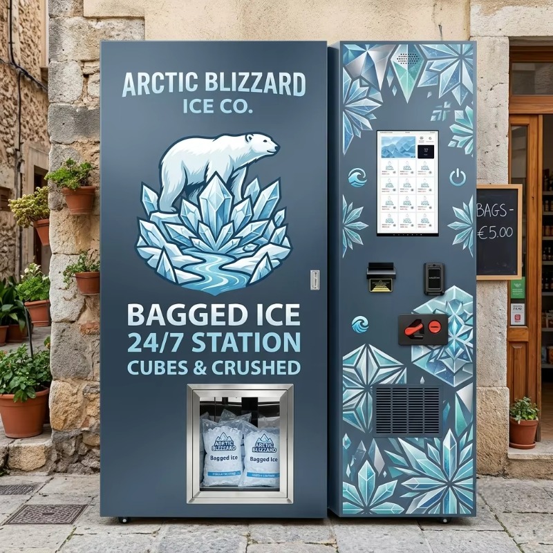 Máquina expendedora de hielo e - Bill Acceptor Vending reseña y precio